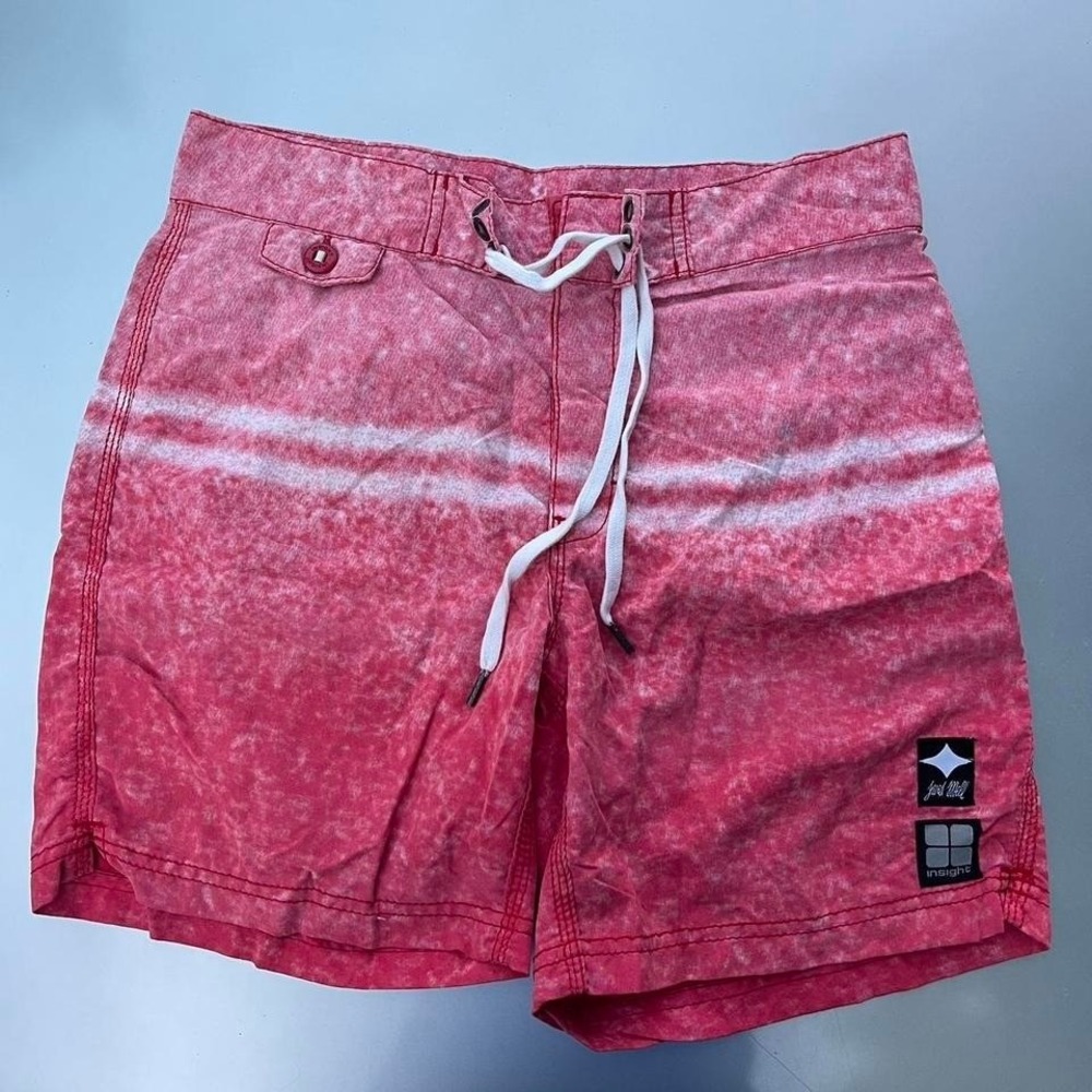 Insight surf boardshorts pink abstract design vtg surf style